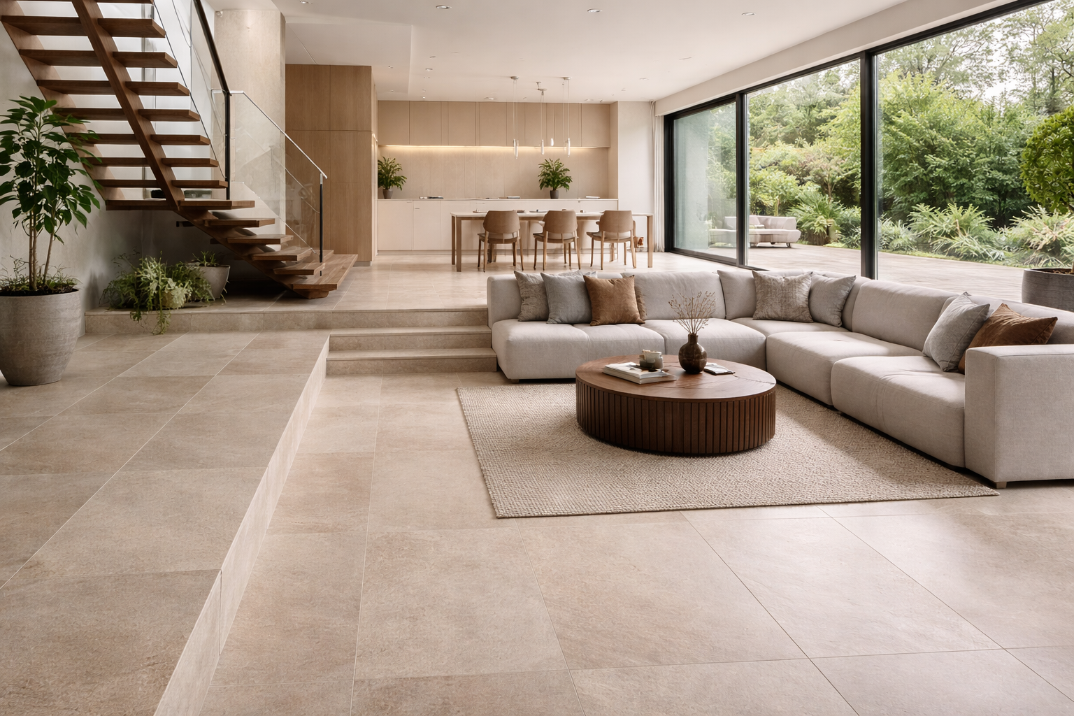 Wohnbereich mit offener Raumaufteilung